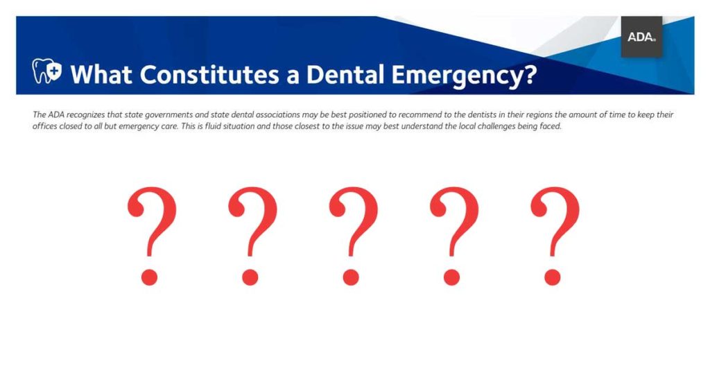 ADA Dental Emergency Cover Blog