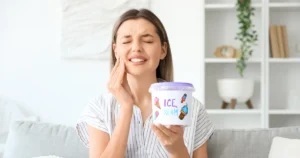 Woman With Tooth Pain After Eating Ice Cream